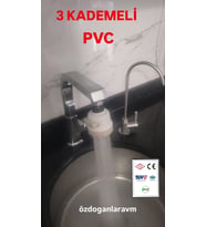 3 Fonksiyonlu Mutfak Lavabo Başlığı 360 Derece Döner Musluk Ucu