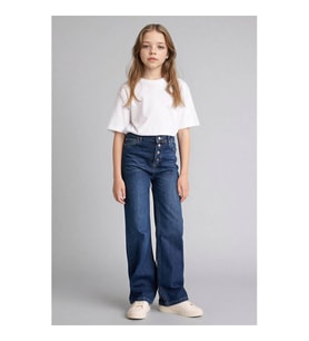 Defacto 26Y801000728 Koyu Mavi Kız Çocuk Jean Pantolon G9585A8/NM34