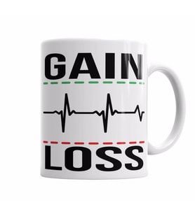 GAIN E LOSS Kupa Bardak Porselen