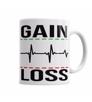 GAIN E LOSS Kupa Bardak Porselen