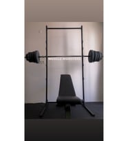 Barfiks Bench Squat Rack Standı, Ara Destekli, Minimum Sallantı ( Pro )