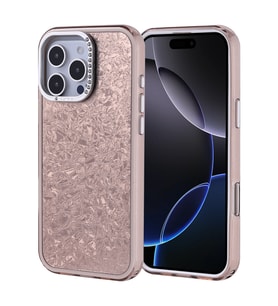Apple iPhone 16 Pro Max Uyumlu Kılıf Taşlı Tasarımlı Zore Kapi Kapak (Gold)