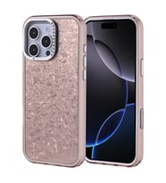 Apple iPhone 16 Pro Max Uyumlu Kılıf Taşlı Tasarımlı Zore Kapi Kapak (Gold)