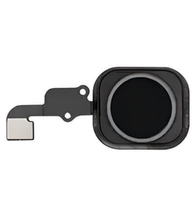 iPhone 6S Home Tuşu Flex SİYAH - Lastikli Çerceveli
