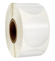 Zuidid Yuvarlak Kesim Şeffaf Çıkartma Bant Etiket 1000 Adetlik 30 MM