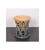 Doğal Kubu Rattan Sehpa & Tabure 40x36 cm
