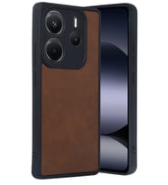 Redmi Note 14 4G Kılıf Şık Görünümlü Deri Kapak RYC/Aras Deri (Taba)