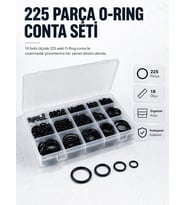 225 PCS O-Ring Conta Seti Profesyonel Tamir, Bakım ve Sızdırmazlık Çözümü