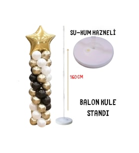 Balon KuleSİ Standı –- Kum & Su Hazneli Dayanıklı Model