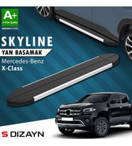 S-Dizayn Mercedes X-Class Skyline Aluminyum Yan Basamak 203 Cm 2018-2020 A+ Kalite