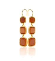 Kadir Jewellery 22 Ayar Altına Kaplama Kadın Sallantılı Küpe -El İşçiliği Ve Hipoalerjenik Küpe