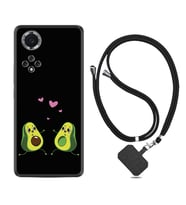 Huawei Nova Y70 Y90 Nova 9 SE  Kılıf Boyun Askılı Silikon Aşık Avokadolar 1642