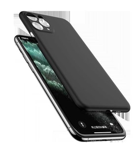 Uyumlu Model Apple iPhone 11 Pro Max Kılıf A+ Ultra İnce Sert Kapak (Siyah)