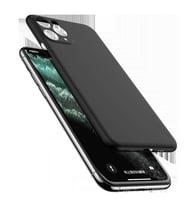 Uyumlu Model Apple iPhone 11 Pro Max Kılıf A+ Ultra İnce Sert Kapak (Siyah)