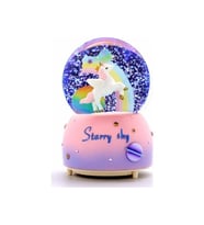 Kar Küresi Unicorn Işıklı