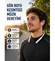 Uzun Süre Dayanıklı Manyetik Başlıklı Bluetooth Kulaklık