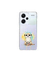 Redmi Note 13 Pro Plus ile Uyumlu Splash Mirket Tasarımlı Şeffaf Silikon Kılıf