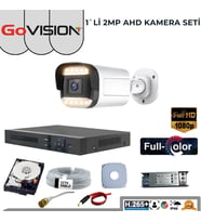 1’Lİ 2MP FULL COLOR 3.6MM LENS 1080P FULLHD WARMLED AHD DIŞ MEKAN KAMERA SETİ