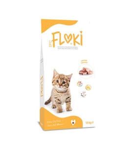 Floki Yavru Kedi Maması Tavuklu 15 Kg (Beyaz)