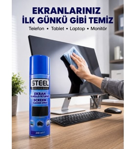 LCD, LED ve Telefon Ekranları İçin Ekran Temizleyici Sprey