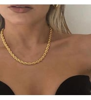 KISA KALIN BURGU KADIN KOLYE GOLD ÇELİK ÜZERİ ALTIN KAPLAMA 2 SENE GARANTİLİ GARANTİ BELGELİ