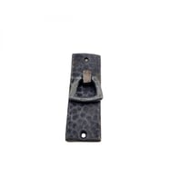 Antika Tarz Dekoratif Pirinç Dik Dövme Mobilya Kulbu - 90x31 Mm, Oksit