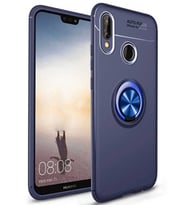 Huawei P20 Lite Uyumlu Kılıf Zore Ravel Silikon Kapak (Kırmızı)