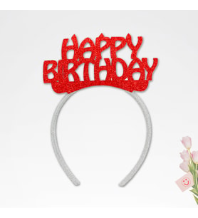 Happy Birthday Taç - Kırmızı