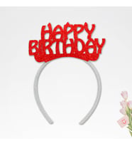 Happy Birthday Taç - Kırmızı