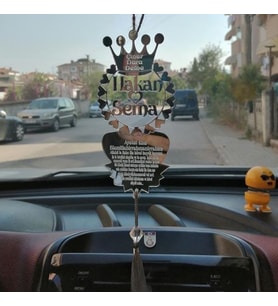 Kişiye Özel Araba Süsü Pleksi Dikiz Aynası Süsü