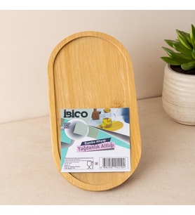 Oval Bambu Mini Tepsi - Yağdanlık Altlık 12 x 23.3 x 0.8 cm