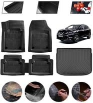 Nissan Qashqai 2022-2026 Ust Uyumlu Paspas Araca Özel Bagaj Havuzu MBS Siyah