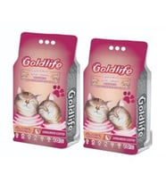Goldlife Active Carbonlu Çiçek Kokulu Kedi Kumu 10lt.x 2 adet