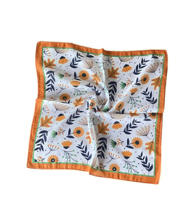 %100 Pamuk Bandana Fular Saten Çanta Aksesuarı Özel Desen Bandana 45X50 Cm