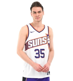 Nike Phoenix Suns Association NBA Basketbol Forması Erkek Baskılı Günlük Tişört Beyaz