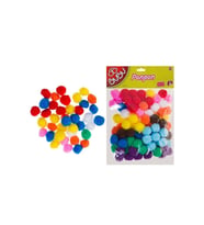 Bu-bu Ponpon 2 Cm. 100 lü Karışık Renk