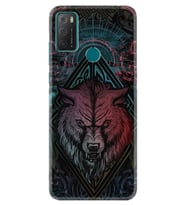 TCL 20E Kılıf Silikon Desen Wolf 1658