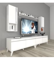 Decoraktiv Eko 5220TA Mdf Retro Tv Ünitesi Tv Sehpası (Beyaz)