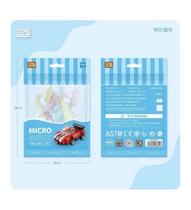 VAGONLIFE LOZ 8622 MİKRO BLOK SPOR ARABA 140 PARÇA