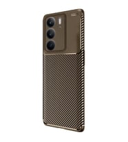 Realme C75 4G Auto Focus Karbon Kapak - Kahverengi