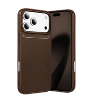 Newface Apple İphone 18 Pro Max Auto Focus Karbon Kapak - Kahverengi
