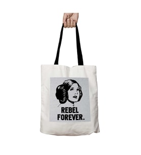 Siyah Kulplu Princess Leia Rebel Forever Star Wars Yıkanabilir Okul Omuz Çanta