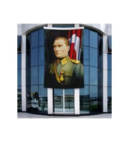 Gazi Mustafa Kemal Atatürk Poster Bayrak Raşel Kumal 4x6 metre ATA17