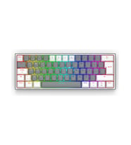 REDRAGON K616 FİZZ KABLOSUZ MEKANİK GAMİNG KLAVYE GRİ BEYAZ
