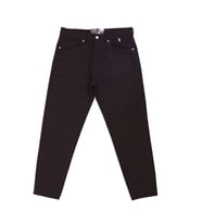 Siyah Denim Pantolon Çizgi Detay 