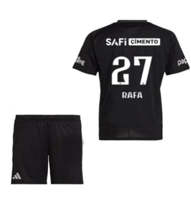 Beşiktaş Forma Rafa silva Siyah Deplasman 2024/2025 Yeni Sezon Çocuk Futbol Forması 4'Lü Set