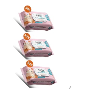 Reflex Care Evcil Hayvanlar İçin Çok Amaçlı Hijyenik Temizleme Havlusu 50 li X 3 Paket