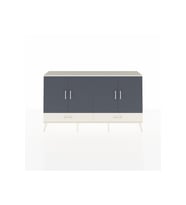 Arges Konsol 6 Raflı 2 Çekmeceli 4 Kapaklı 176x30x99 Aytaşı-Antrasit/Aytaşı