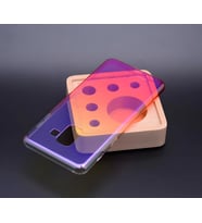 Galaxy A8 Plus 2018 Kılıf Parlak Renk Geçişli Kılıf (Pembe)