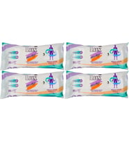 Lüx Hasta Vücut Temizleme Islak Mendil Havlu 50 Yaprak XL (4 Lü Set)